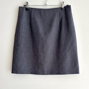 Classic Gray Pencil Skirt, Vintage Juniors Casual Grey Skirt, Size 5/6